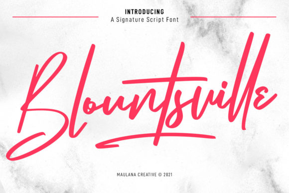 Blountsville Script: A Luxurious Font for Web Design