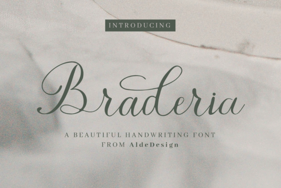 Braderia Script: A Charming and Elegant Typeface