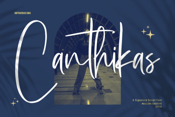 Canthikas Script: A Luxurious Typeface for Crafters and Creators