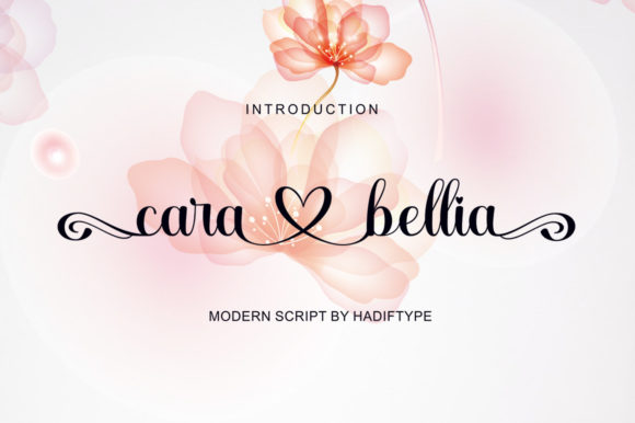 Cara Bellia Script: A Romantic Calligraphy Font for Elegant Branding