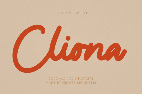 Cliona Script: A Bold and Versatile Typeface for Creative Projects
