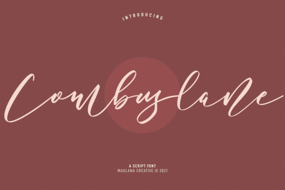 Combuslane Script: Elevate Your Campaign with a Luxurious Typeface
