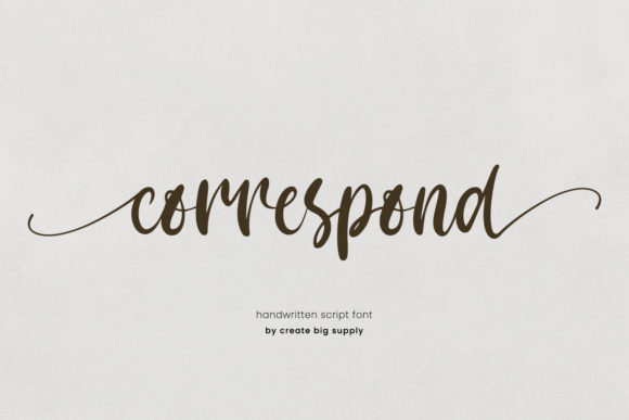 Correspond Script: A Delicate Handwritten Font for Editorial Elegance