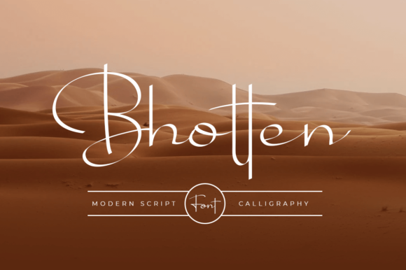 Discover the Elegance of Bhotten Script Font