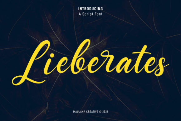 Elevate Your Brand with Lieberates Script: A Premium Handwritten Font