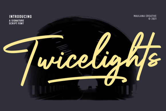 Enhance Your Brand with Twicelights Signature Script Font