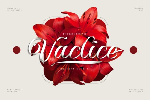 Enhance Your Web Design with Vaclice Script Font