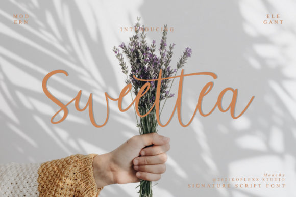 Sweettea Script: A Modern Calligraphy Font for Web Design