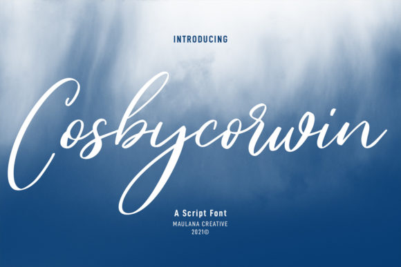 Transform Your Brand with Cosbycorwin Script Font