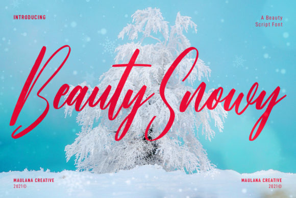 Unleash Creativity with Beauty Snowy Script Font