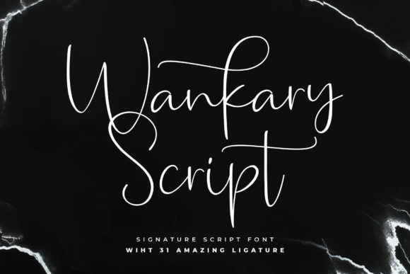 Wankary Script: A Handwritten Font for Creative Branding