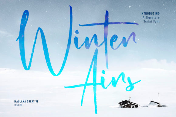 Winter Airs Script: A Breath of Fresh Typography